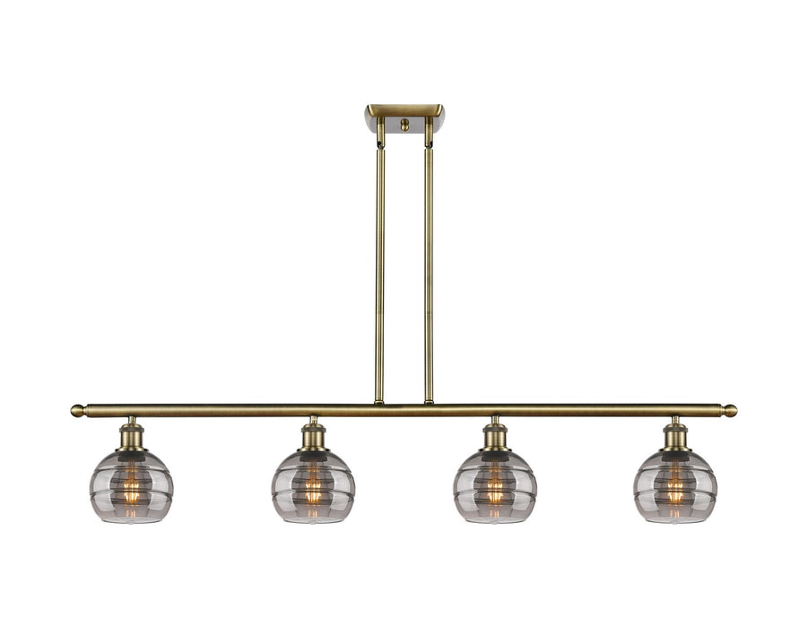 Innovations - 516-4I-AB-G556-6SM - Four Light Island Pendant - Ballston - Antique Brass