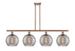 Innovations - 516-4I-AC-G1213-10SM - Four Light Island Pendant - Ballston - Antique Copper