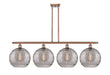 Innovations - 516-4I-AC-G1213-12SM - Four Light Island Pendant - Ballston - Antique Copper