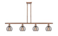 Innovations - 516-4I-AC-G1213-6SM - Four Light Island Pendant - Ballston - Antique Copper