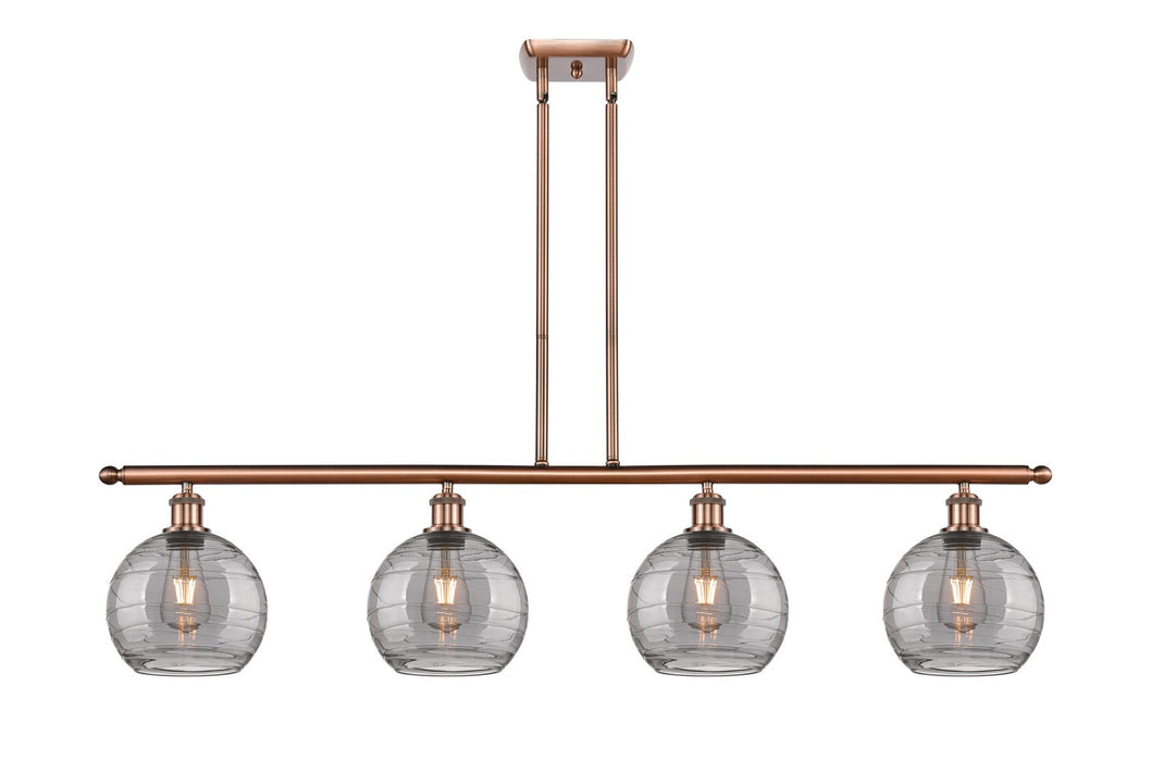 Innovations - 516-4I-AC-G1213-8SM - Four Light Island Pendant - Ballston - Antique Copper