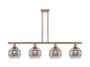 Innovations - 516-4I-AC-G556-8SM - Four Light Island Pendant - Ballston - Antique Copper