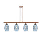 Innovations - 516-4I-AC-G557-6BL - Four Light Island Pendant - Ballston - Antique Copper