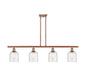 Innovations - 516-4I-AC-G558-6SDY - Four Light Island Pendant - Ballston - Antique Copper