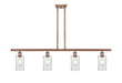 Innovations - 516-4I-AC-G804 - Four Light Island Pendant - Ballston - Antique Copper