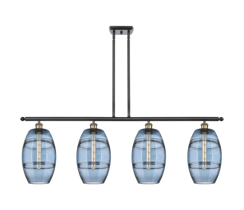 Innovations - 516-4I-BAB-G557-8BL - Four Light Island Pendant - Ballston - Black Antique Brass