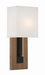 Crystorama - BRE-A3633-MK-VG - One Light Wall Sconce - Brent - Matte Black / Vibrant Gold