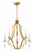 Crystorama - PER-10405-GA - Five Light Chandelier - Perry - Antique Gold