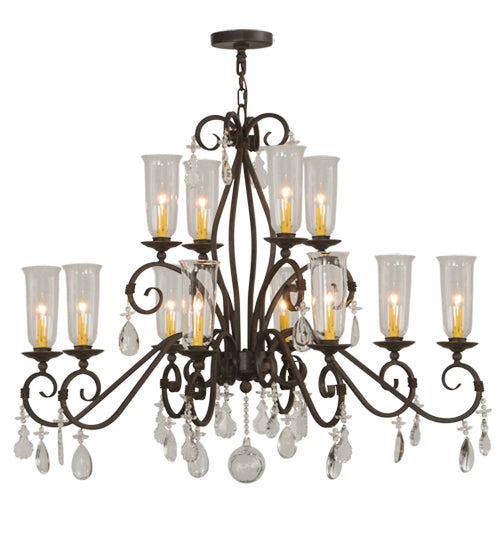 Zola 12 Light Chandelier Cajun Spice