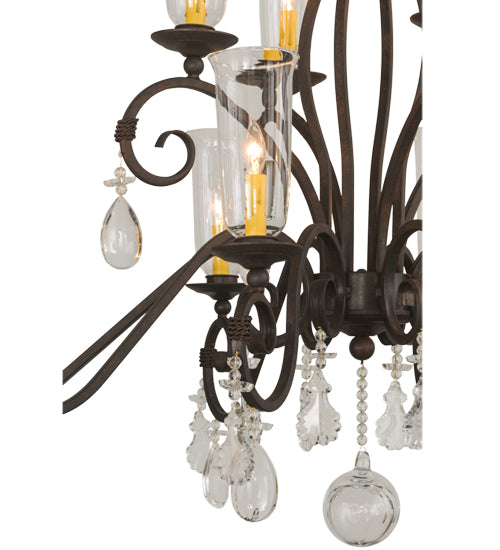 Zola 12 Light Chandelier Cajun Spice