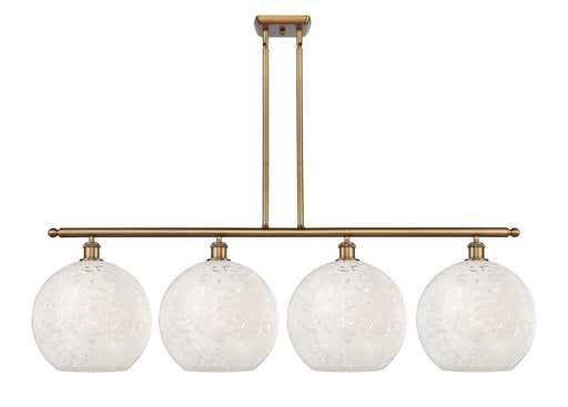 Innovations - 516-4I-BB-G1216-12WM - LED Island Pendant - Ballston - Brushed Brass