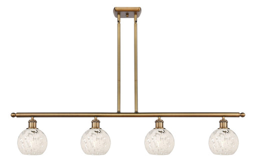 Innovations - 516-4I-BB-G1216-6WM - LED Island Pendant - Ballston - Brushed Brass