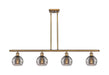 Innovations - 516-4I-BB-G556-6SM - Four Light Island Pendant - Ballston - Brushed Brass