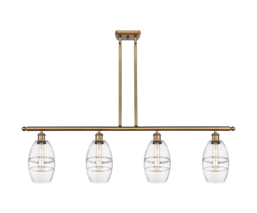 Innovations - 516-4I-BB-G557-6CL - Four Light Island Pendant - Ballston - Brushed Brass