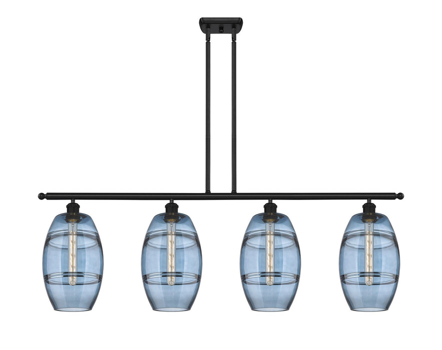 Innovations - 516-4I-BK-G557-8BL - Four Light Island Pendant - Ballston - Matte Black