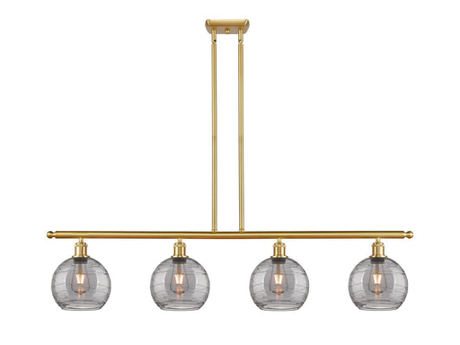 Innovations - 516-4I-SG-G1213-8SM - Four Light Island Pendant - Ballston - Satin Gold