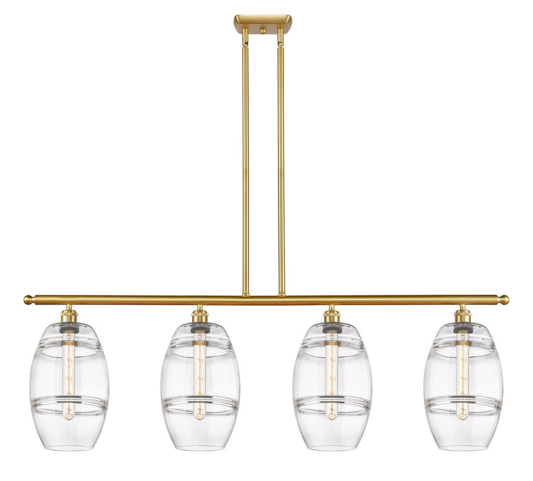 Innovations - 516-4I-SG-G557-8CL - Four Light Island Pendant - Ballston - Satin Gold