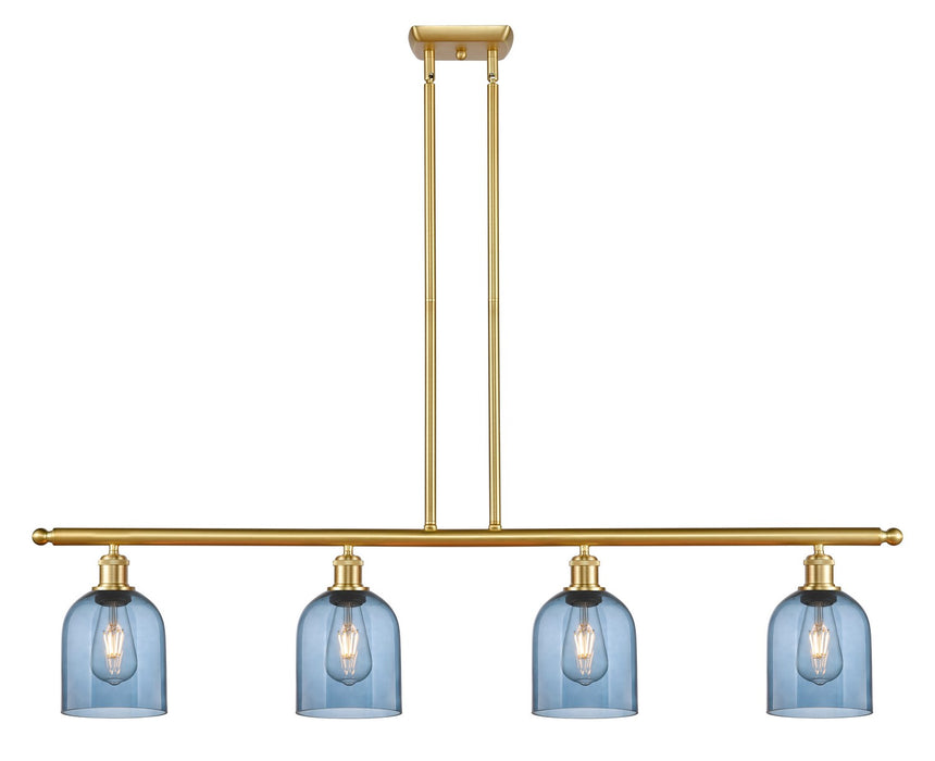 Innovations - 516-4I-SG-G558-6BL - Four Light Island Pendant - Ballston - Satin Gold