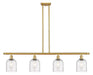 Innovations - 516-4I-SG-G558-6SDY - Four Light Island Pendant - Ballston - Satin Gold