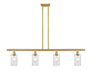 Innovations - 516-4I-SG-G804 - Four Light Island Pendant - Ballston - Satin Gold