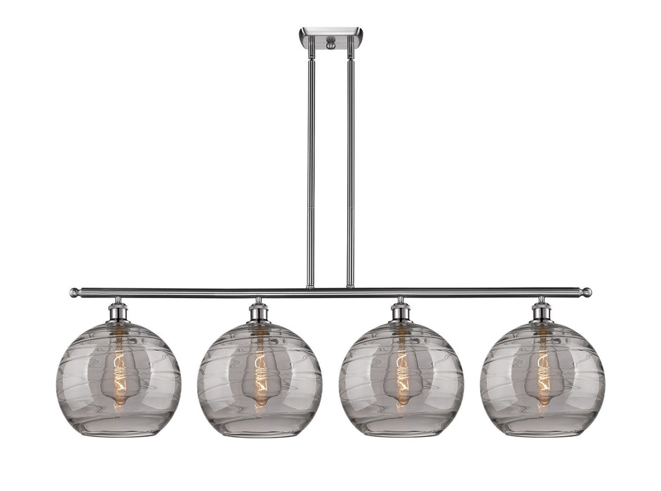 Innovations - 516-4I-SN-G1213-12SM - Four Light Island Pendant - Ballston - Brushed Satin Nickel