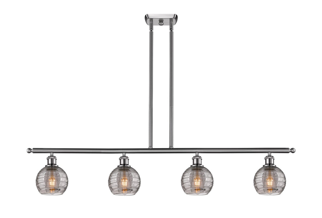 Innovations - 516-4I-SN-G1213-6SM - Four Light Island Pendant - Ballston - Brushed Satin Nickel