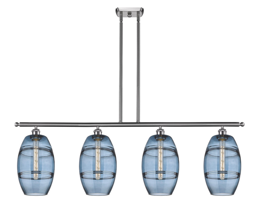 Innovations - 516-4I-SN-G557-8BL - Four Light Island Pendant - Ballston - Brushed Satin Nickel