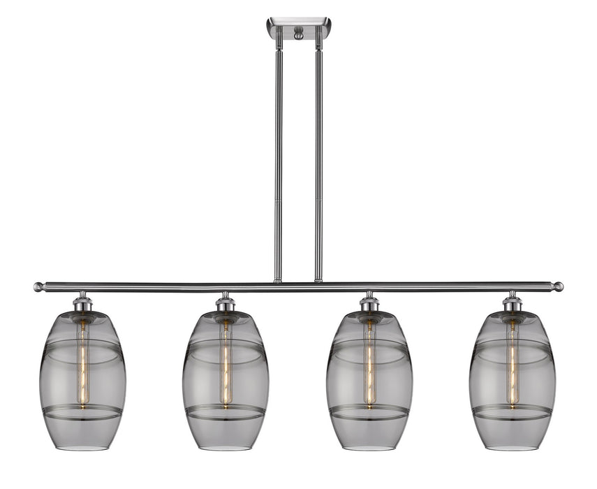 Innovations - 516-4I-SN-G557-8SM - Four Light Island Pendant - Ballston - Brushed Satin Nickel