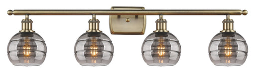 Innovations - 516-4W-AB-G556-6SM - Four Light Bath Vanity - Ballston - Antique Brass