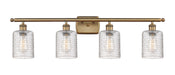 Innovations - 516-4W-BB-G112C-5CL - Four Light Bath Vanity - Ballston - Brushed Brass