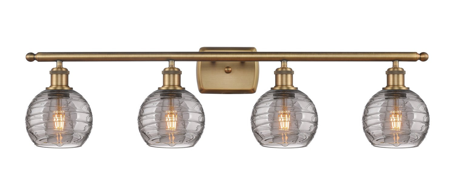 Innovations - 516-4W-BB-G1213-6SM - Four Light Bath Vanity - Ballston - Brushed Brass