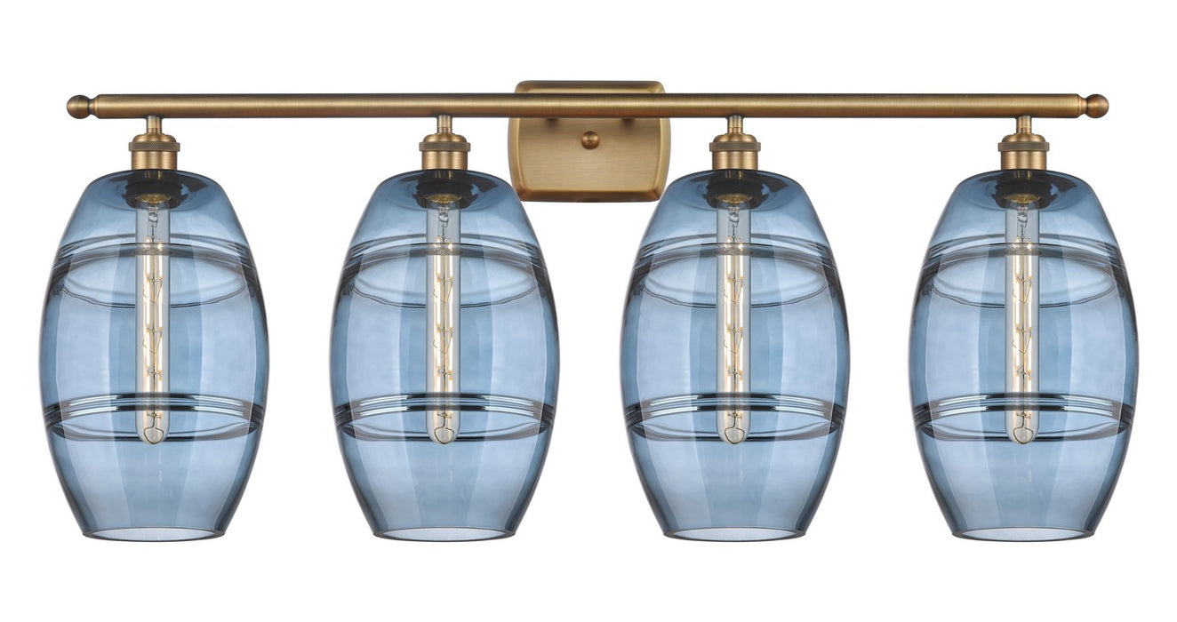 Innovations - 516-4W-BB-G557-8BL - Four Light Bath Vanity - Ballston - Brushed Brass