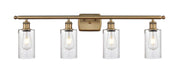 Innovations - 516-4W-BB-G804 - Four Light Bath Vanity - Ballston - Brushed Brass