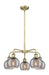 Innovations - 516-5CR-AB-G1213-6SM - Five Light Chandelier - Downtown Urban - Antique Brass