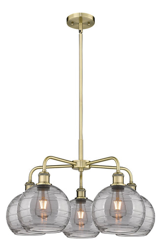 Ballston Five Light Chandelier Antique Brass