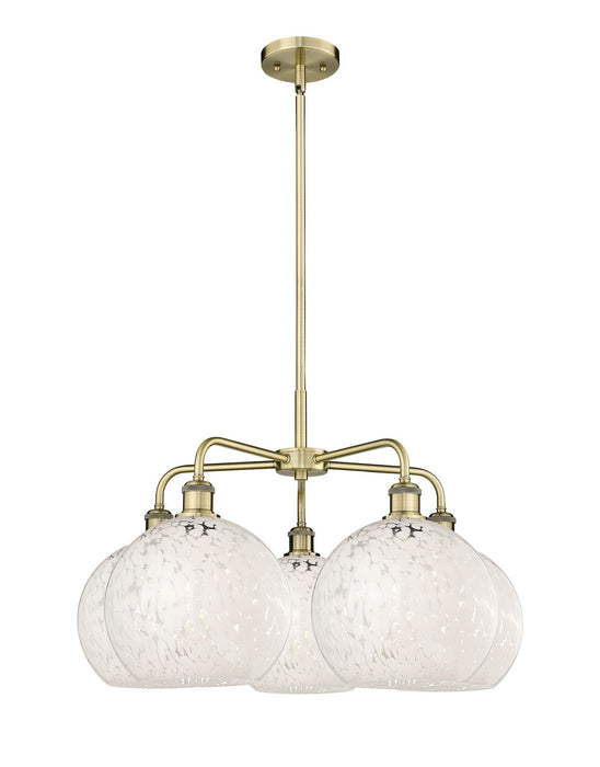 Innovations - 516-5CR-AB-G1216-10WM - LED Chandelier - Downtown Urban - Antique Brass