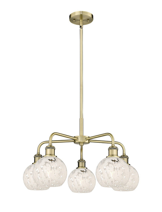 Innovations - 516-5CR-AB-G1216-6WM - LED Chandelier - Downtown Urban - Antique Brass