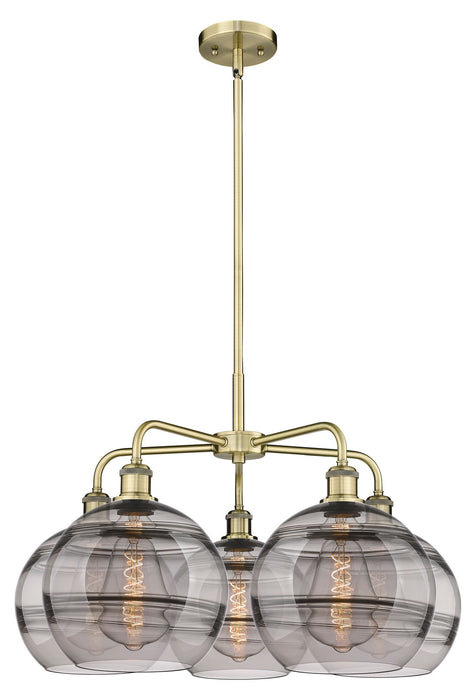 Innovations - 516-5CR-AB-G556-10SM - LED Chandelier - Downtown Urban - Antique Brass
