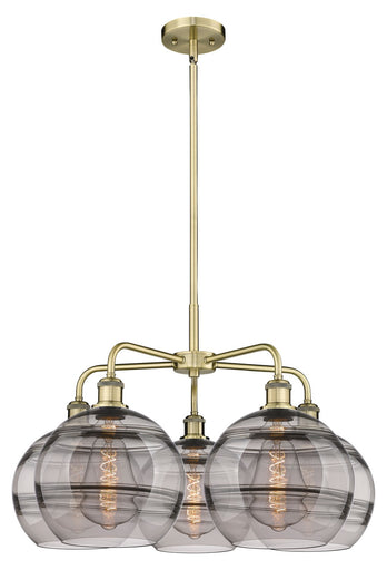 Ballston LED Chandelier Antique Brass
