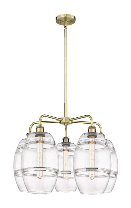 Innovations - 516-5CR-AB-G557-8CL - Five Light Chandelier - Downtown Urban - Antique Brass