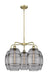 Innovations - 516-5CR-AB-G557-8SM - Five Light Chandelier - Downtown Urban - Antique Brass