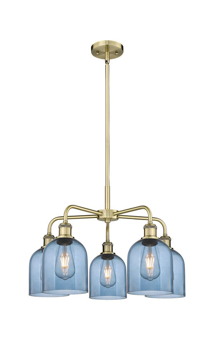 Innovations - 516-5CR-AB-G558-6BL - Five Light Chandelier - Downtown Urban - Antique Brass