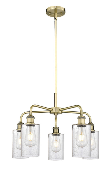 Innovations - 516-5CR-AB-G804 - Five Light Chandelier - Downtown Urban - Antique Brass