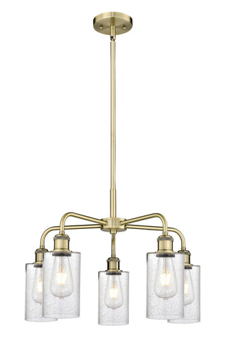 Ballston Five Light Chandelier Antique Brass