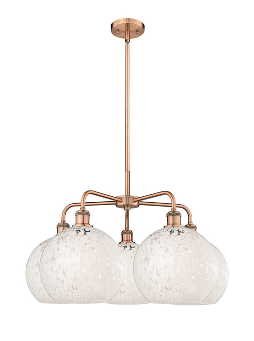 Innovations - 516-5CR-AC-G1216-10WM - LED Chandelier - Downtown Urban - Antique Copper