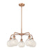 Innovations - 516-5CR-AC-G1216-6WM - LED Chandelier - Downtown Urban - Antique Copper