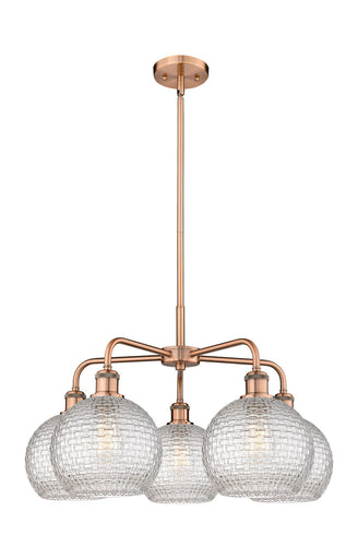 Ballston Five Light Chandelier Antique Copper