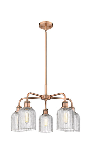 Ballston Five Light Chandelier Antique Copper