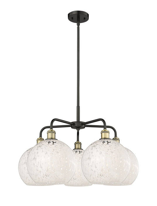 Innovations - 516-5CR-BAB-G1216-10WM - LED Chandelier - Downtown Urban - Black Antique Brass