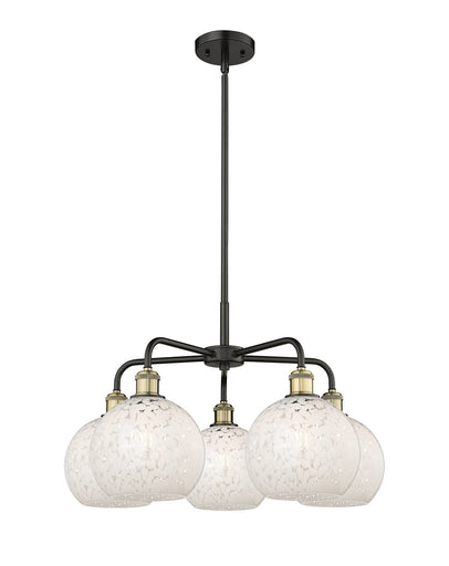 Ballston LED Chandelier Black Antique Brass